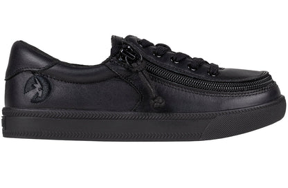  Black To The Floor Leather BILLY Classic Lace Lows