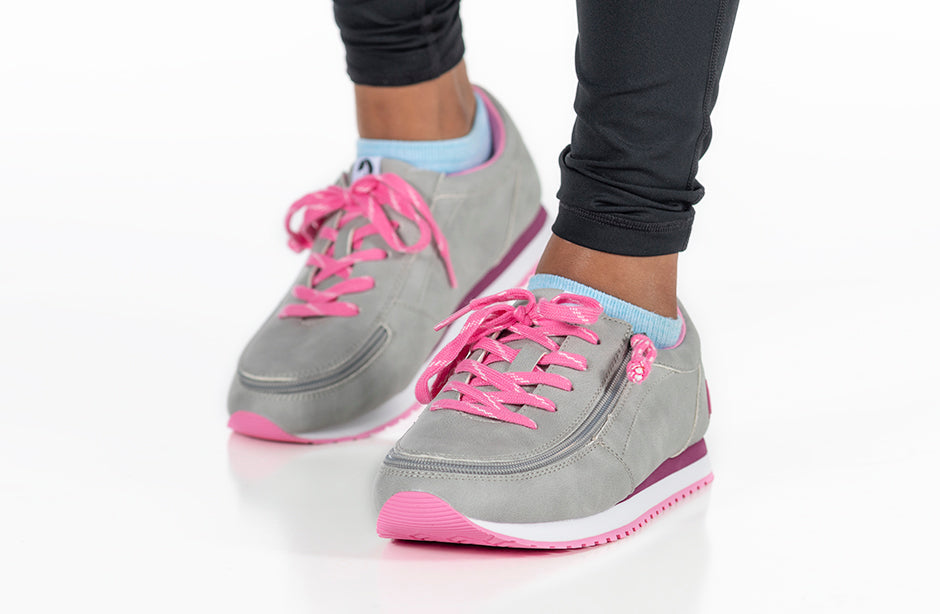  FINAL SALE - Grey/Fuchsia BILLY Joggers