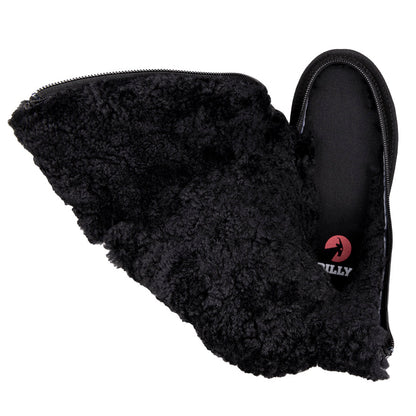  FINAL SALE - Black BILLY Cozy Quilt Lux Boots