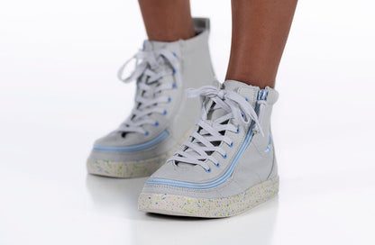  FINAL SALE - Grey/Blue Speckle BILLY Classic Lace High Tops