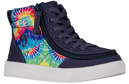  Navy Tie Dye BILLY Street High Tops