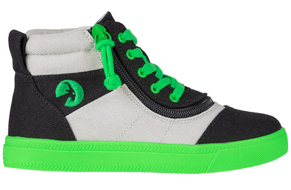  FINAL SALE - Black/Green BILLY Street Short Wrap High Tops
