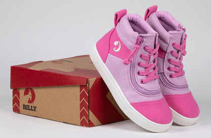  FINAL SALE - Pink/Pink BILLY Street Short Wrap High Tops