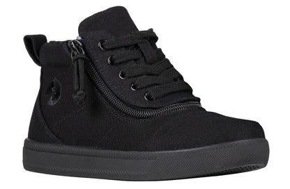  FINAL SALE - Black To The Floor BILLY D|R Short Wrap High Tops
