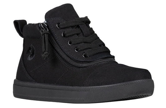  FINAL SALE - Black To The Floor BILLY D|R Short Wrap High Tops