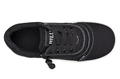  FINAL SALE - Black/White BILLY D|R Short Wrap Low Tops
