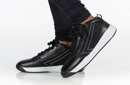  FINAL SALE - Black/White BILLY Sport Hoop Athletic Sneakers