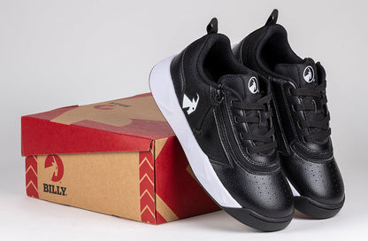  FINAL SALE - Black/White BILLY Sport Court Athletic Sneakers