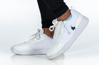  FINAL SALE - White/Navy BILLY Sport Court Athletic Sneakers