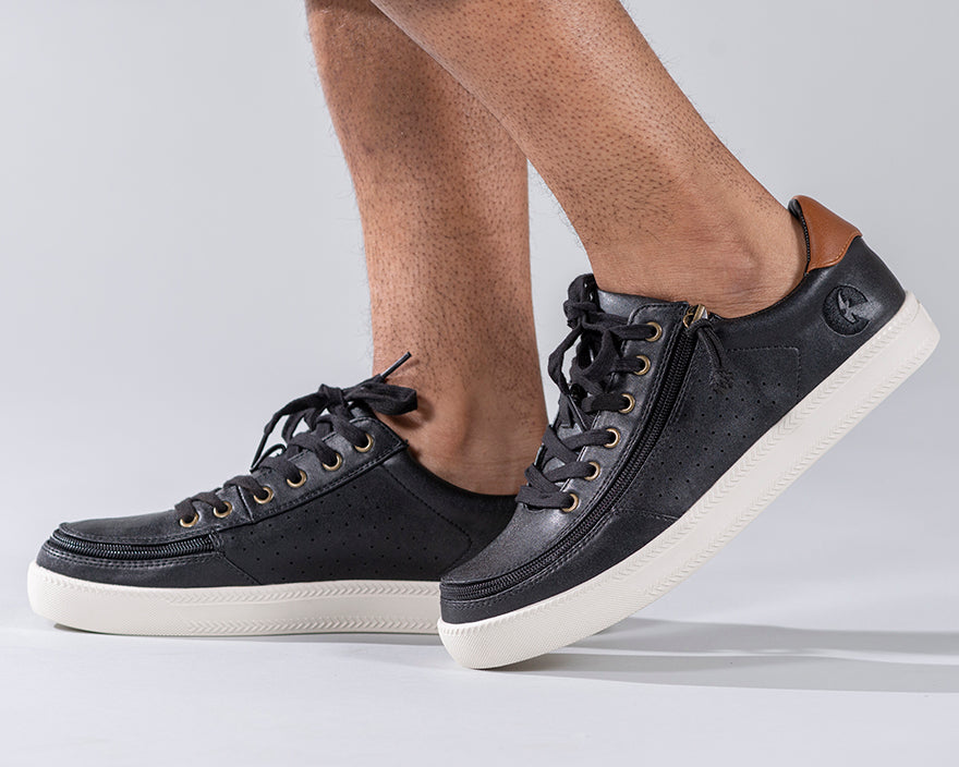  FINAL SALE - Men's Black BILLY Low Sneakers