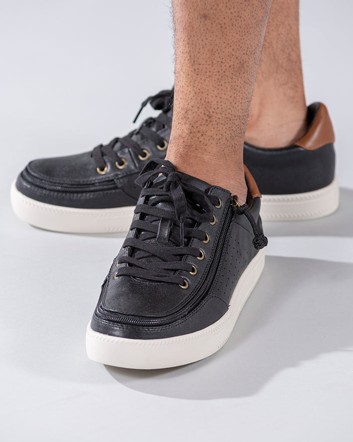 FINAL SALE - Men's Black BILLY Low Sneakers