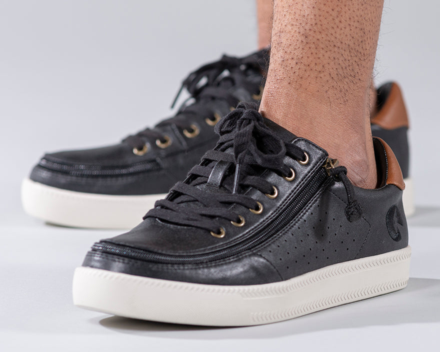  FINAL SALE - Men's Black BILLY Low Sneakers