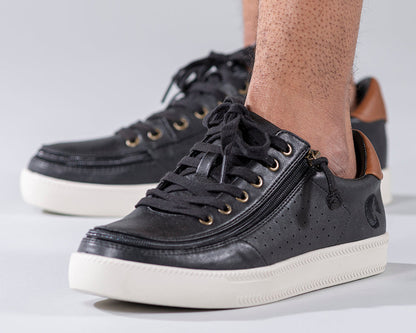  FINAL SALE - Men's Black BILLY Low Sneakers