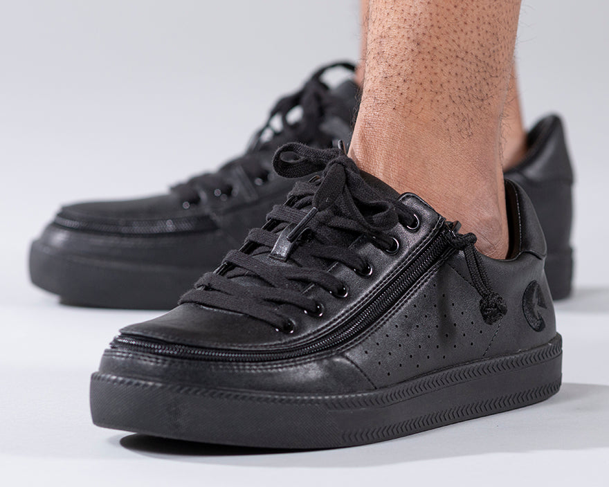 FINAL SALE - Men's Black To The Floor BILLY Low Sneakers