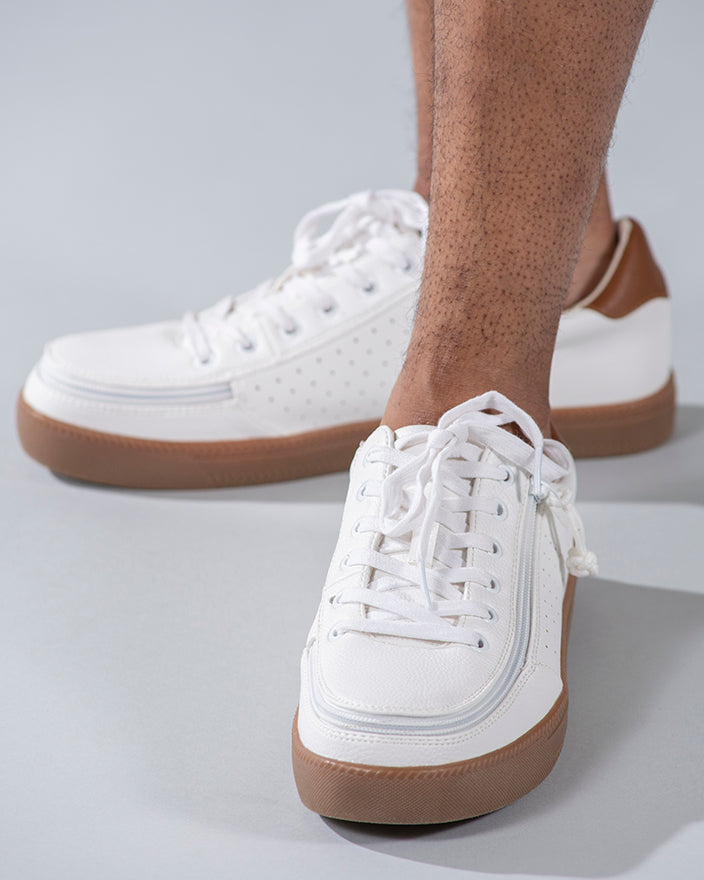  FINAL SALE - Men's White BILLY Low Sneakers