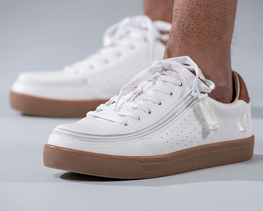  FINAL SALE - Men's White BILLY Low Sneakers
