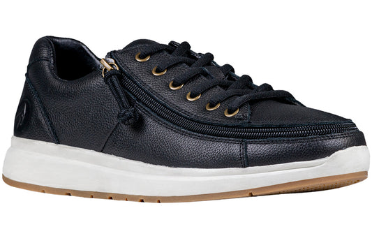  Men's Black Leather BILLY Comfort Lows