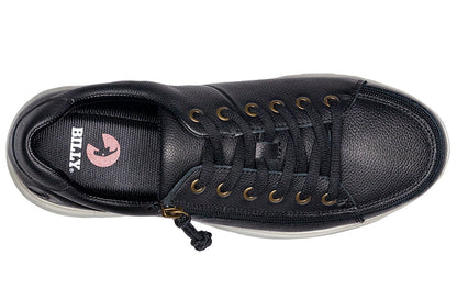  Men's Black Leather BILLY Comfort Lows