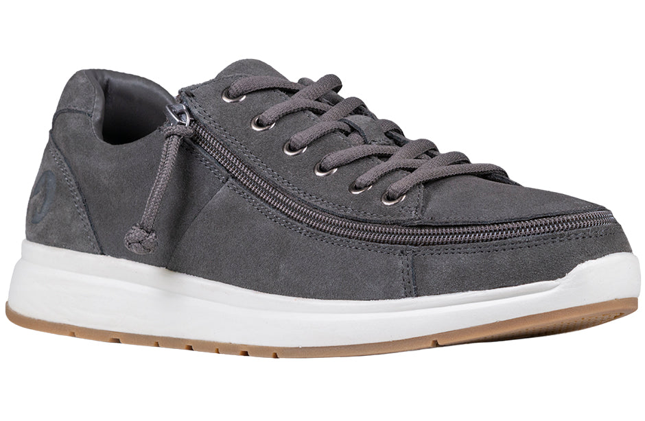  Men's Grey Suede BILLY Comfort Lows