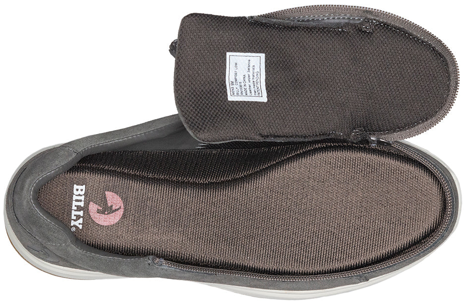  Men's Grey Suede BILLY Comfort Lows