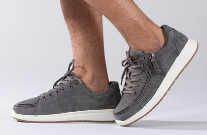  Men's Grey Suede BILLY Comfort Lows