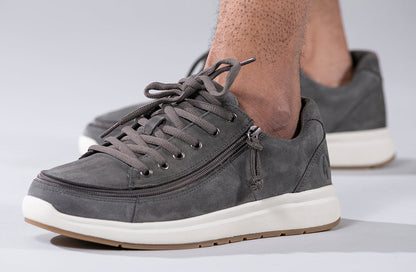  Men's Grey Suede BILLY Comfort Lows