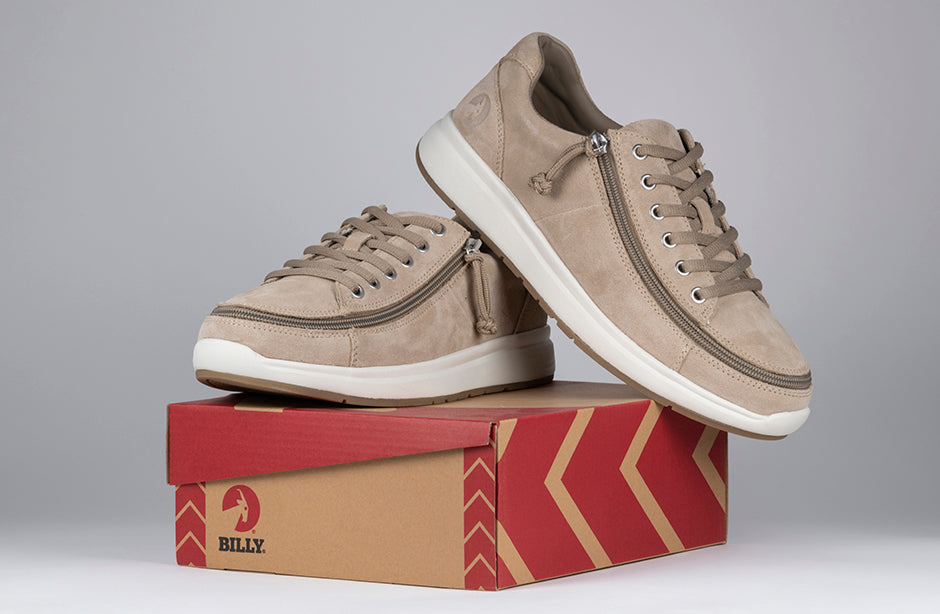 Men's Tan Suede BILLY Comfort Lows