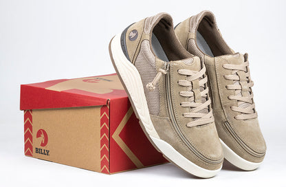  FINAL SALE - Men's Tan Suede/Mesh BILLY Comfort Classic Lows