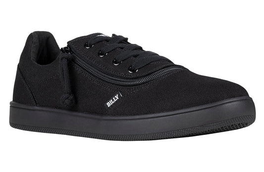  FINAL SALE - Men's Black To The Floor BILLY Sneaker Low Tops