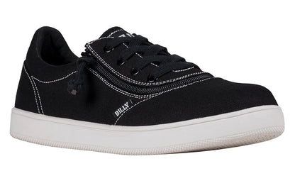  FINAL SALE - Men's Black/White Stitch BILLY Sneaker Low Tops