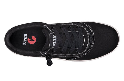  FINAL SALE - Men's Black/White Stitch BILLY Sneaker Low Tops