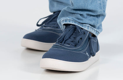  FINAL SALE - Men's Blue/White Stitch BILLY Sneaker Low Tops