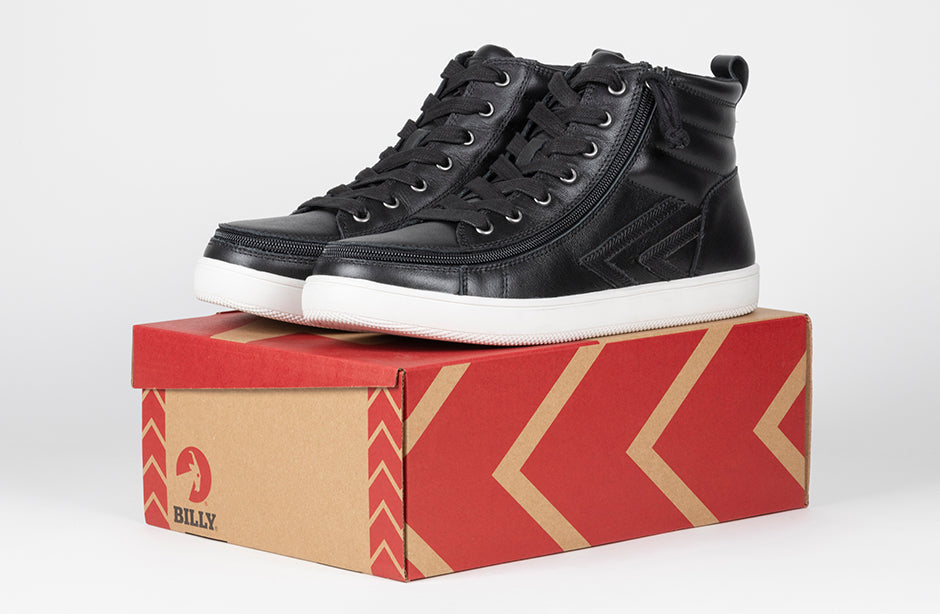  Men's Black Leather BILLY Ten9 CS Sneaker High Tops