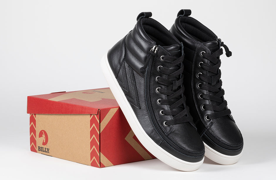 Men's Black Leather BILLY Ten9 CS Sneaker High Tops