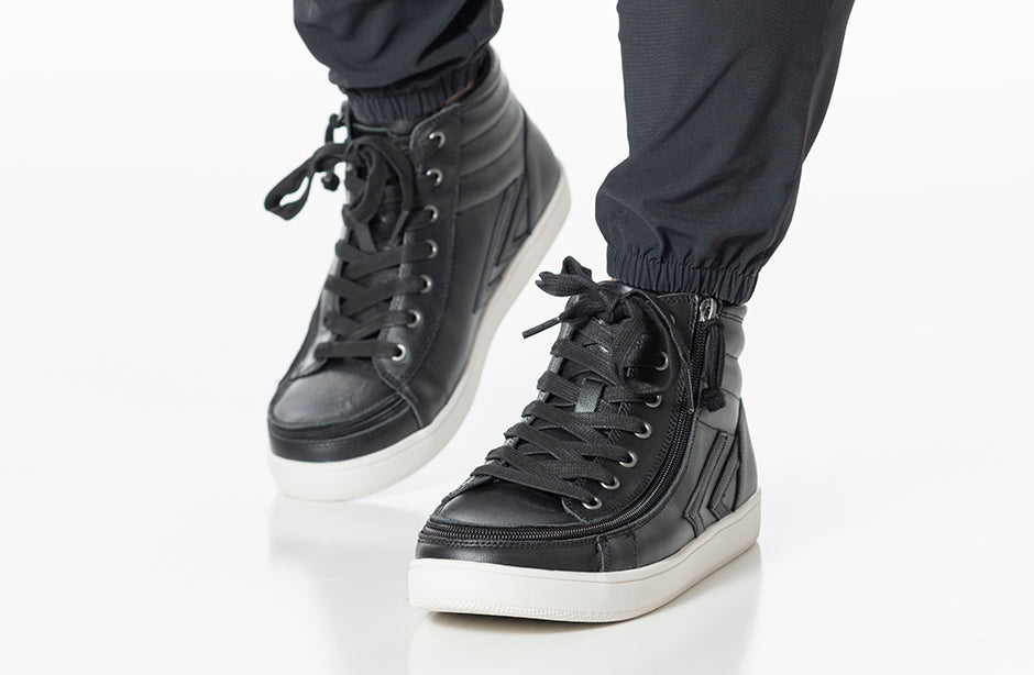  Men's Black Leather BILLY Ten9 CS Sneaker High Tops