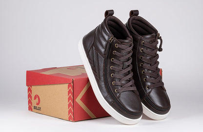  Men's Brown Leather BILLY Ten9 CS Sneaker High Tops