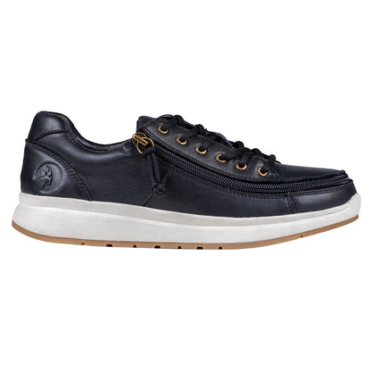  FINAL SALE - Women's Black Leather BILLY Comfort Lows