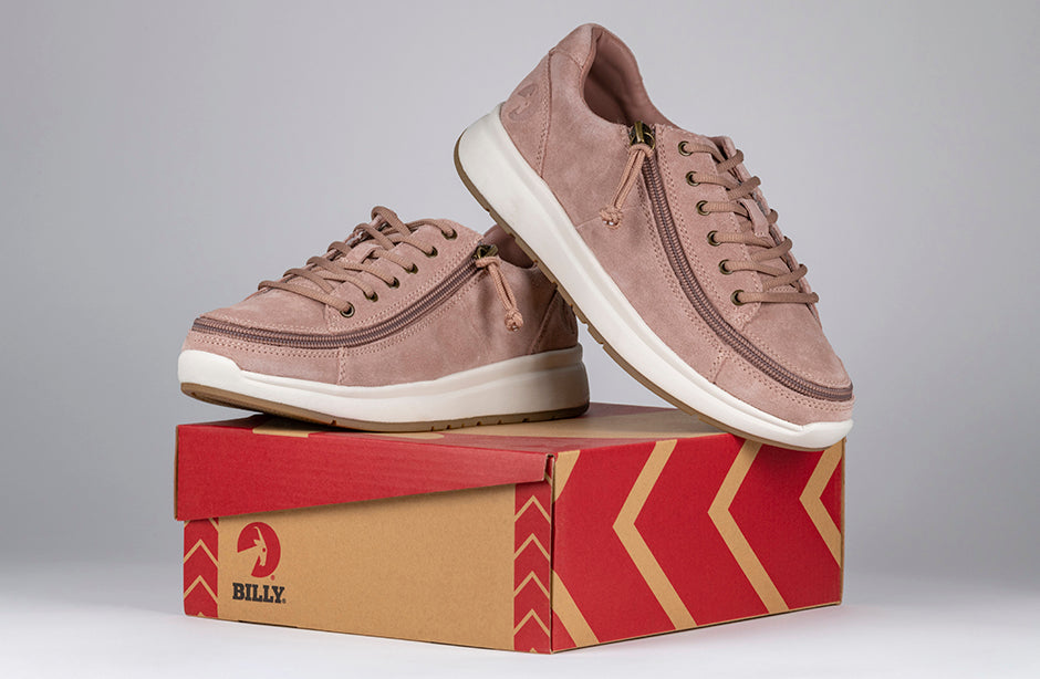  FINAL SALE - Women's Blush Suede BILLY Comfort Lows