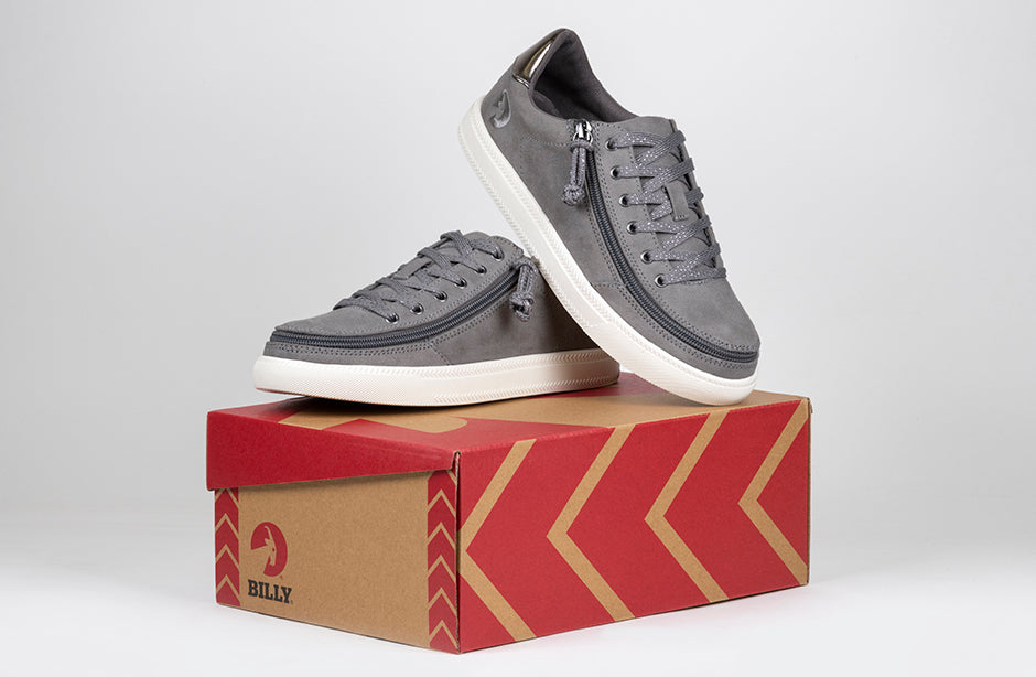  FINAL SALE - Women's Charcoal BILLY Classic Lace Lows
