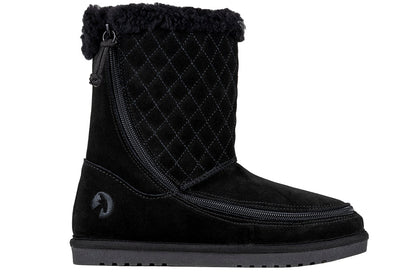 FINAL SALE - Women's Black BILLY Cozy Quilt Lux Boots