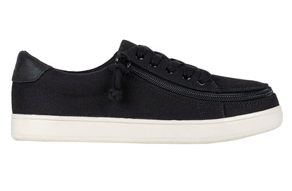  FINAL SALE - Women's Black Canvas BILLY Sneaker Low Tops