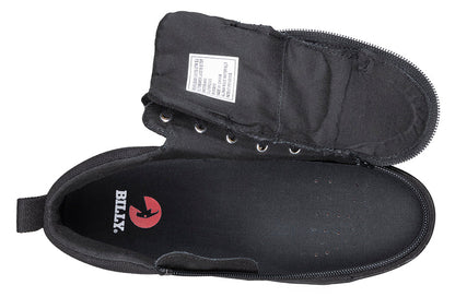  FINAL SALE - Women's Black To The Floor BILLY Sneaker Lace Mid Tops