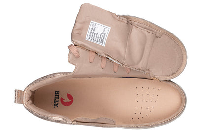  FINAL SALE - Women's Rose Gold BILLY Sneaker Lace Mid Tops