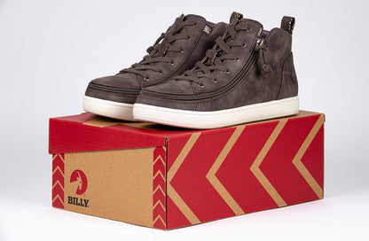  FINAL SALE - Women's Espresso BILLY Sneaker Lace Mid Tops