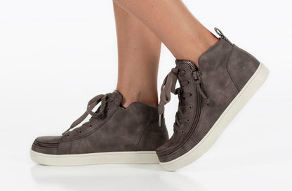  FINAL SALE - Women's Espresso BILLY Sneaker Lace Mid Tops