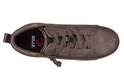  FINAL SALE - Women's Espresso BILLY Sneaker Lace Mid Tops