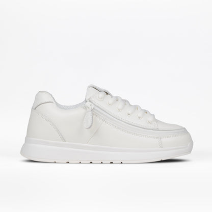  Women's White Leather BILLY Comfort Plush