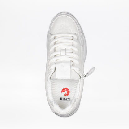  Women's White Leather BILLY Comfort Plush