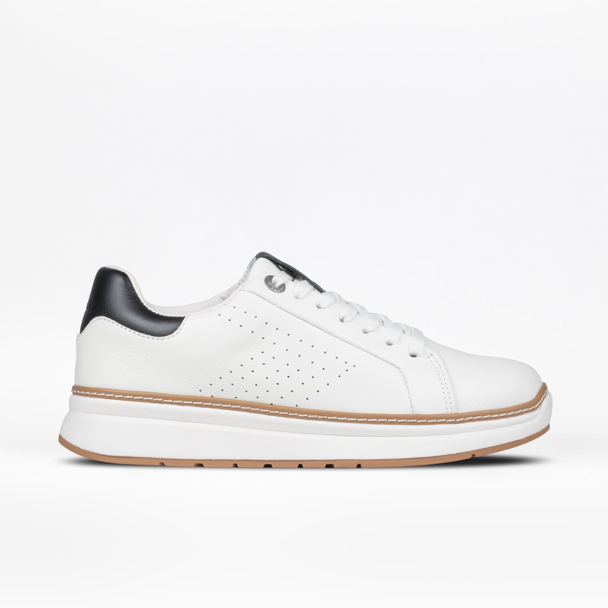  Women's White Leather BILLY Comfort Luxe