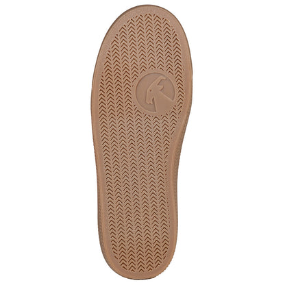  FINAL SALE - Women's White (Brown Mustache) BILLY Low Sneakers